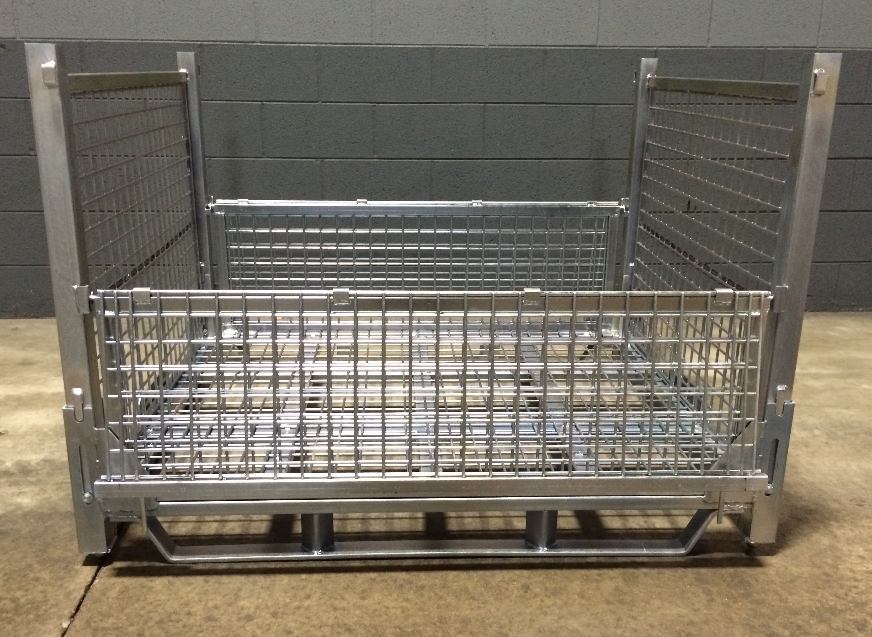 Collapsible GM5131 Style Wire Bins Warehouse Rack and Shelf