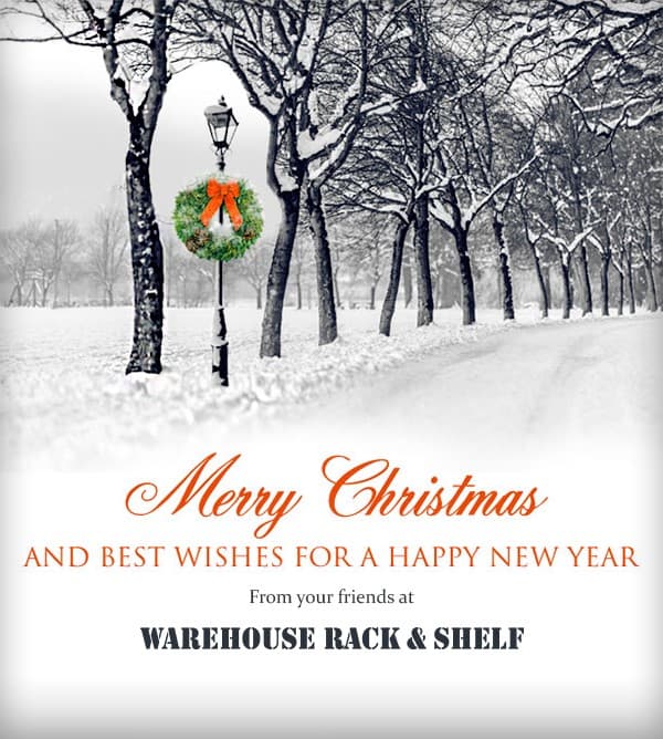Merry Christmas from Warehouse Rack and Shelf