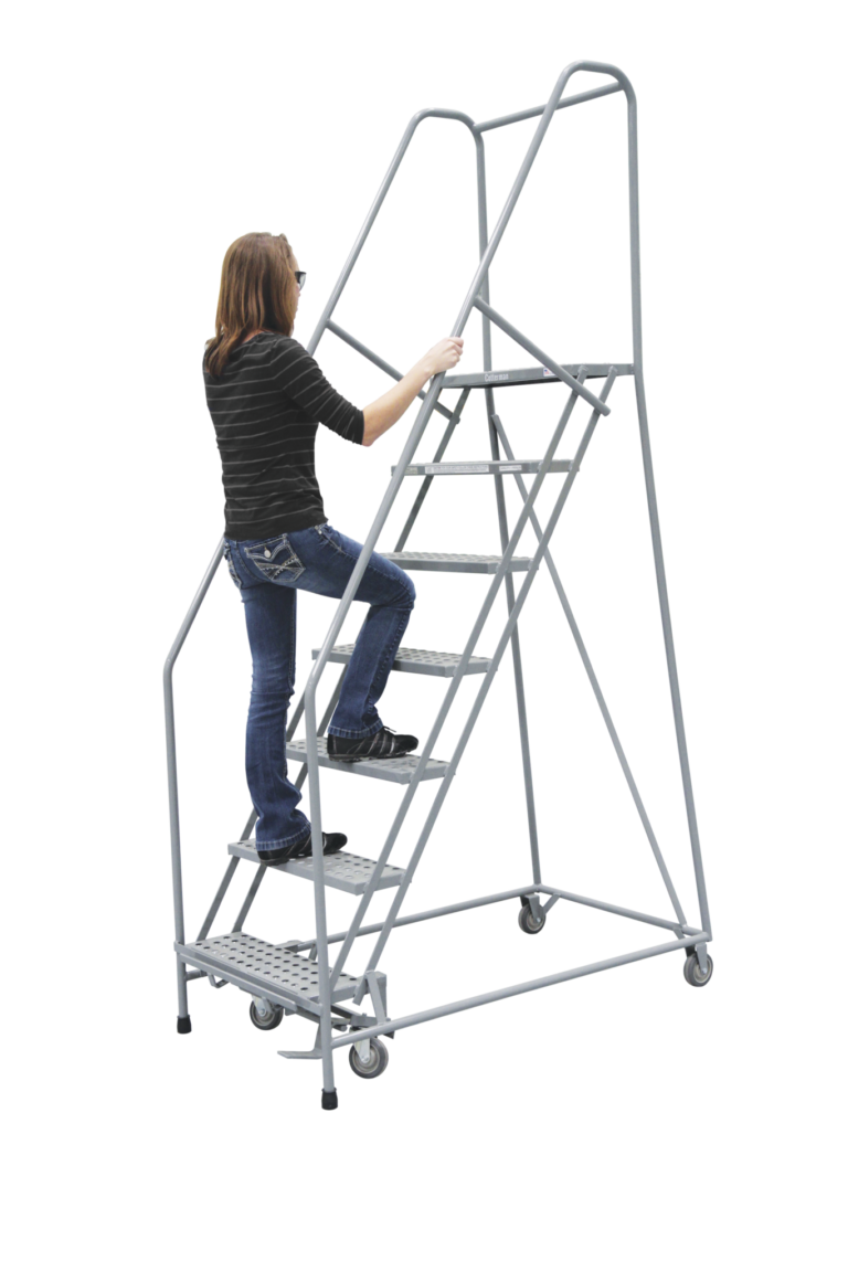Cotterman Steel Rolling Ladder Warehouse Ladder