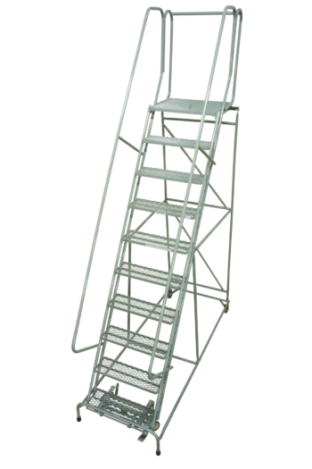 1000 Series Cotterman Rolling Ladder with Enlarged Top Step