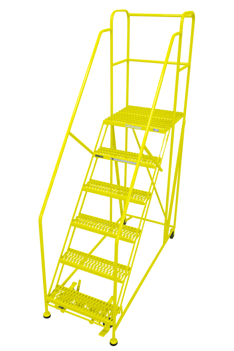 Cotterman Steel Rolling Ladder Warehouse Ladder