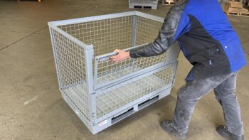 CM44238 48.75x33.3x38.13 Wire Mesh Transport Container