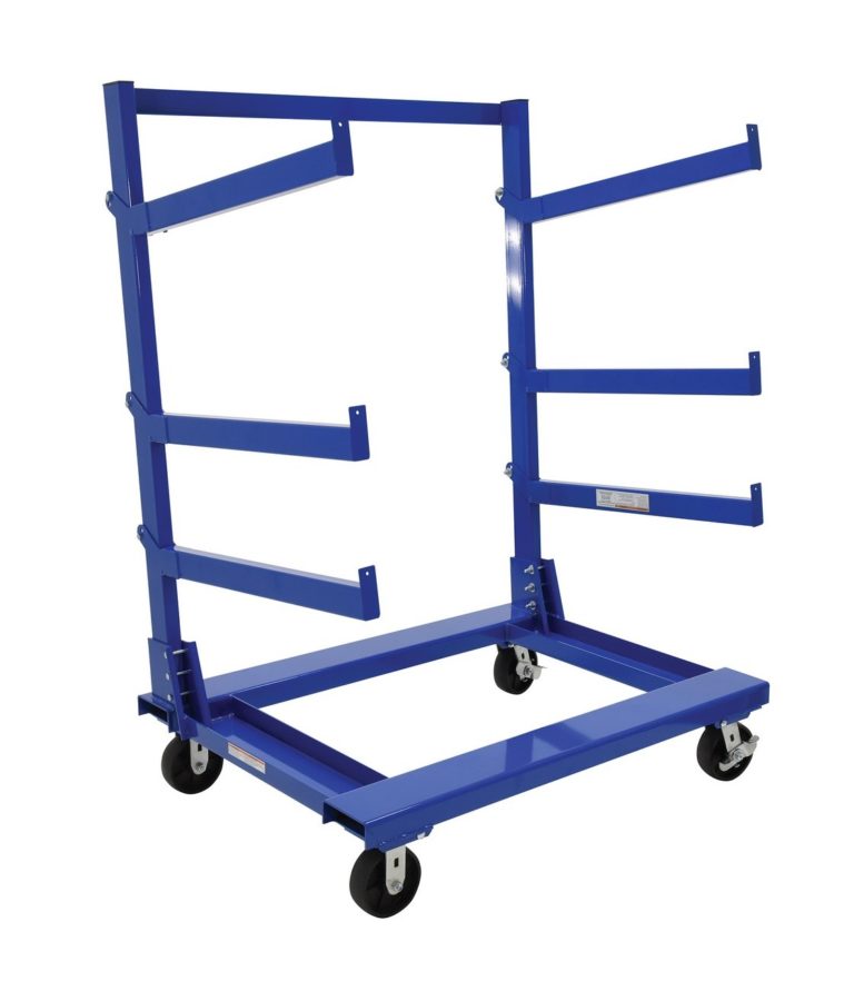 Portable Cantilever Cart | Pipe Rack Cart | Bar Stock Rack