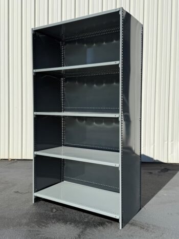 Closed Steel Shelving Side View