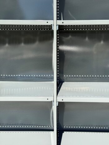 Closed Steel Shelving with Back Panels