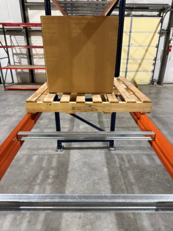 Double Flanged Pallet Supports Side View