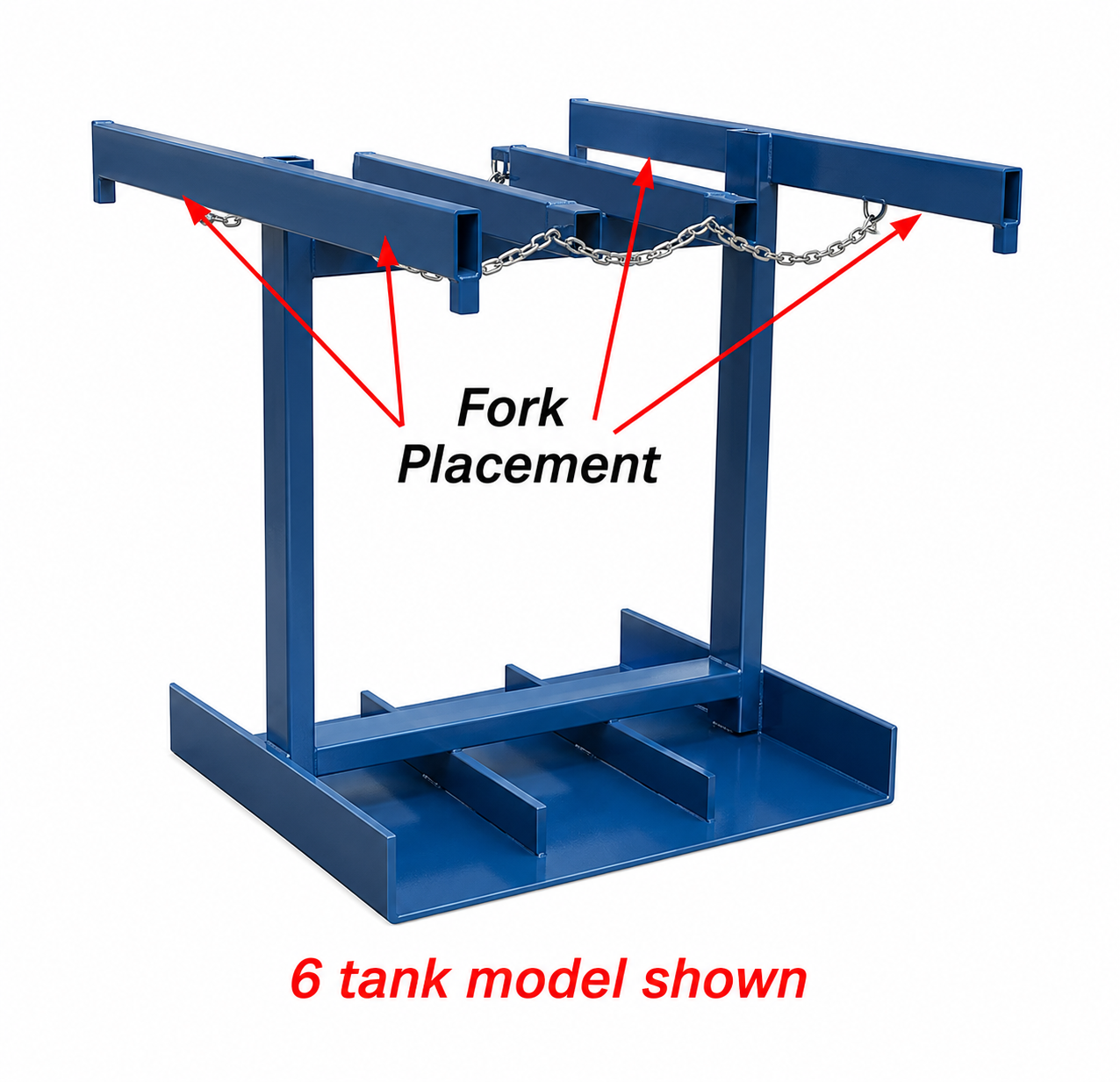 Forklift Cylinder Caddy CYL-P-6 Forklift Cylinder Caddy CYL-P-6