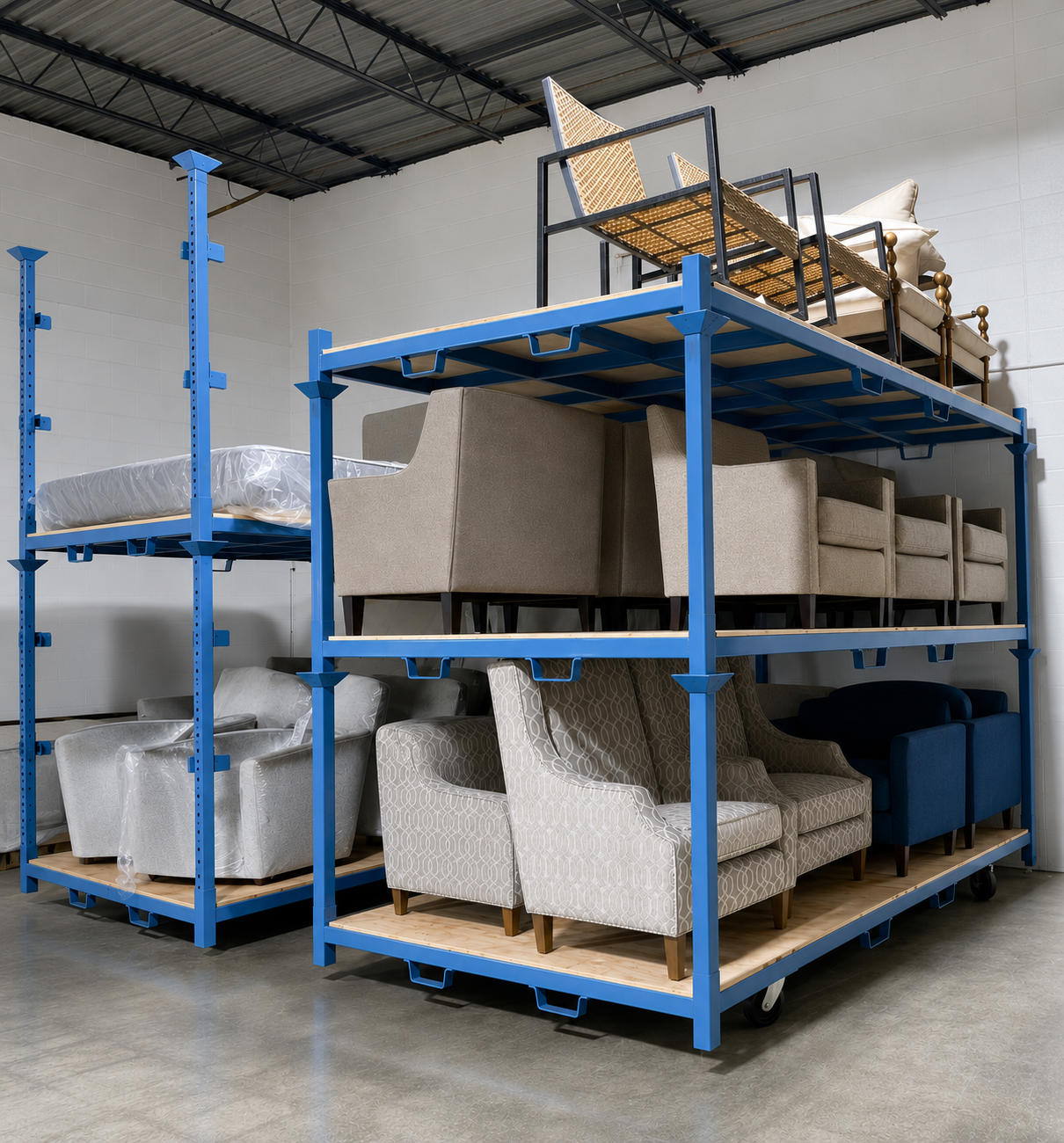 Portable Stackable Funiture Stack Racks Portable Stackable Funiture Stack Racks