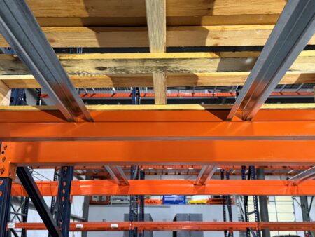 Top Hat Style Pallet Supports Underside View Top Hat Style Pallet Supports Underside View