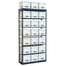 Boltless Record Shelving for Banker Box Storage