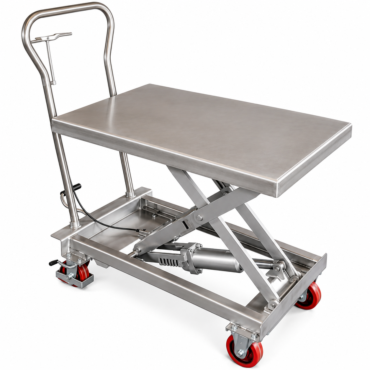 Stainless Steel Scissor Lift Cart Stainless Steel Scissor Lift Cart