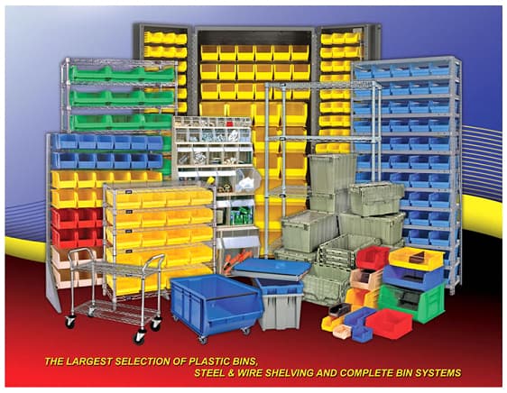 Basement & Garage Bin Shelving Storage Solutions