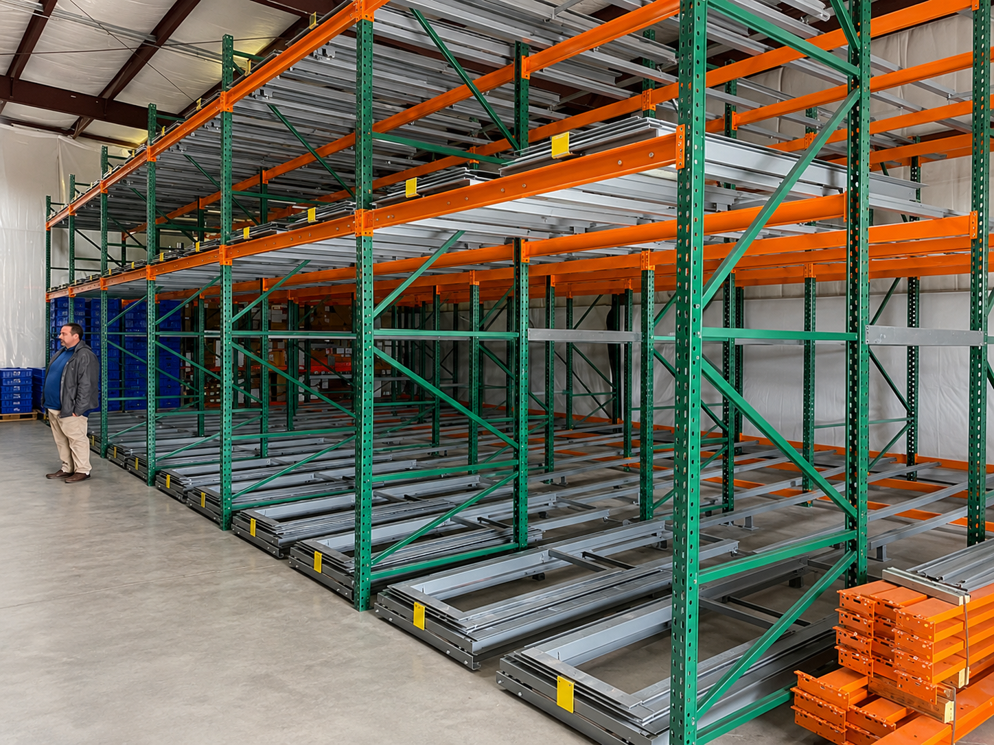Pushback Pallet Racking Pushback Pallet Racking