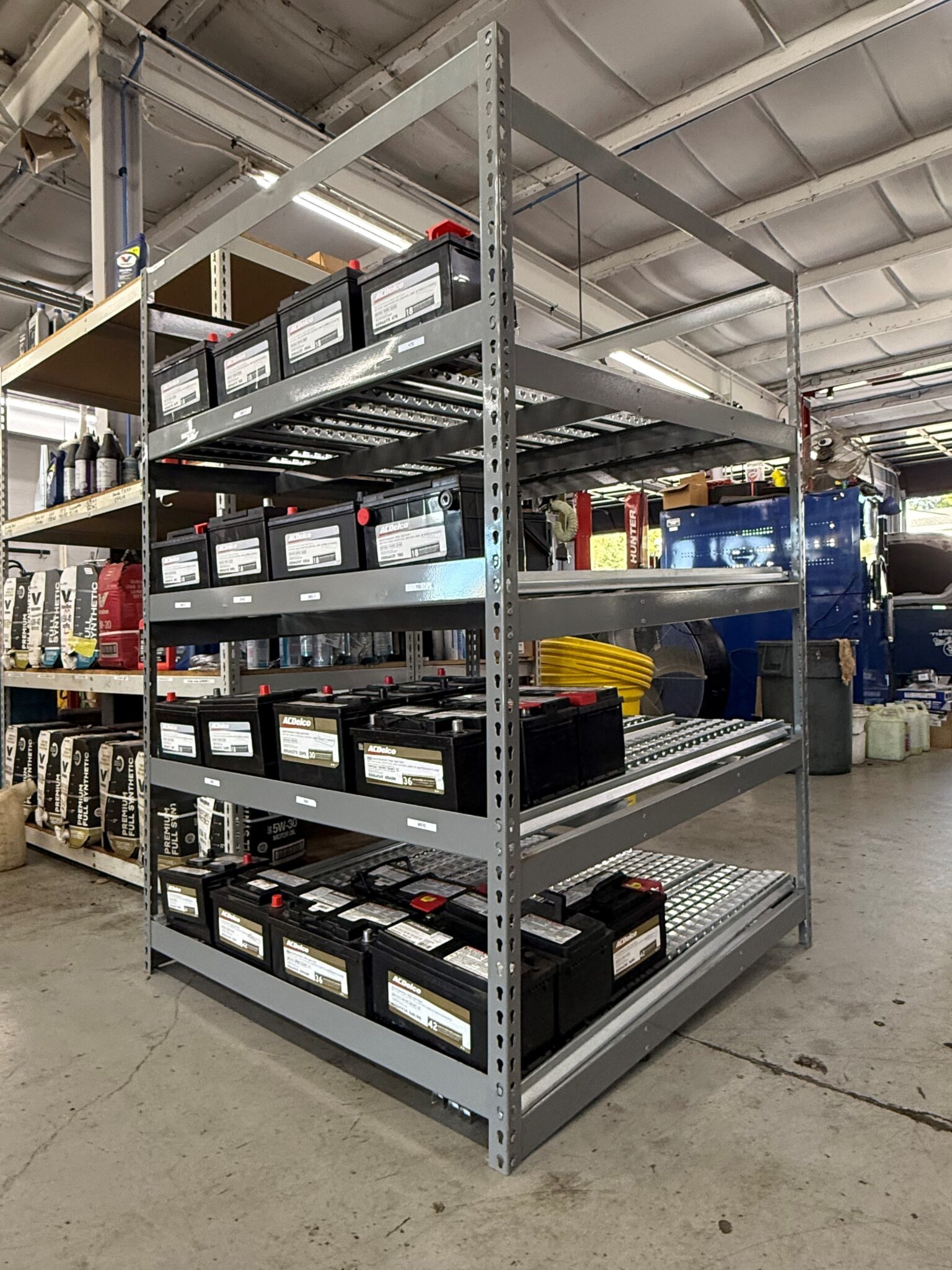 Automotive Battery Storage Racks | Car Battery Racking