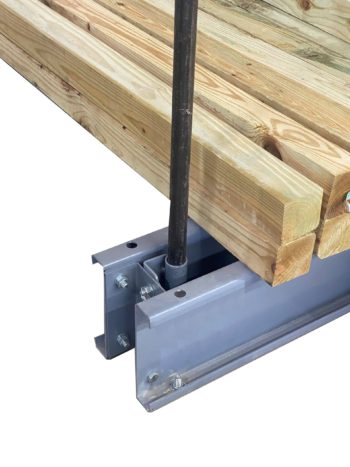 Cantilever Rack Base with Removable Pipe Stop and Pipe
