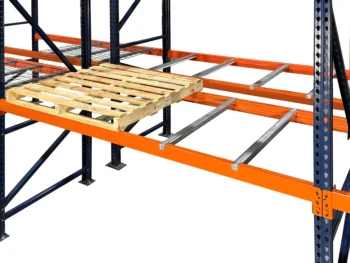 Double Flanged Pallet Supports with Pallet