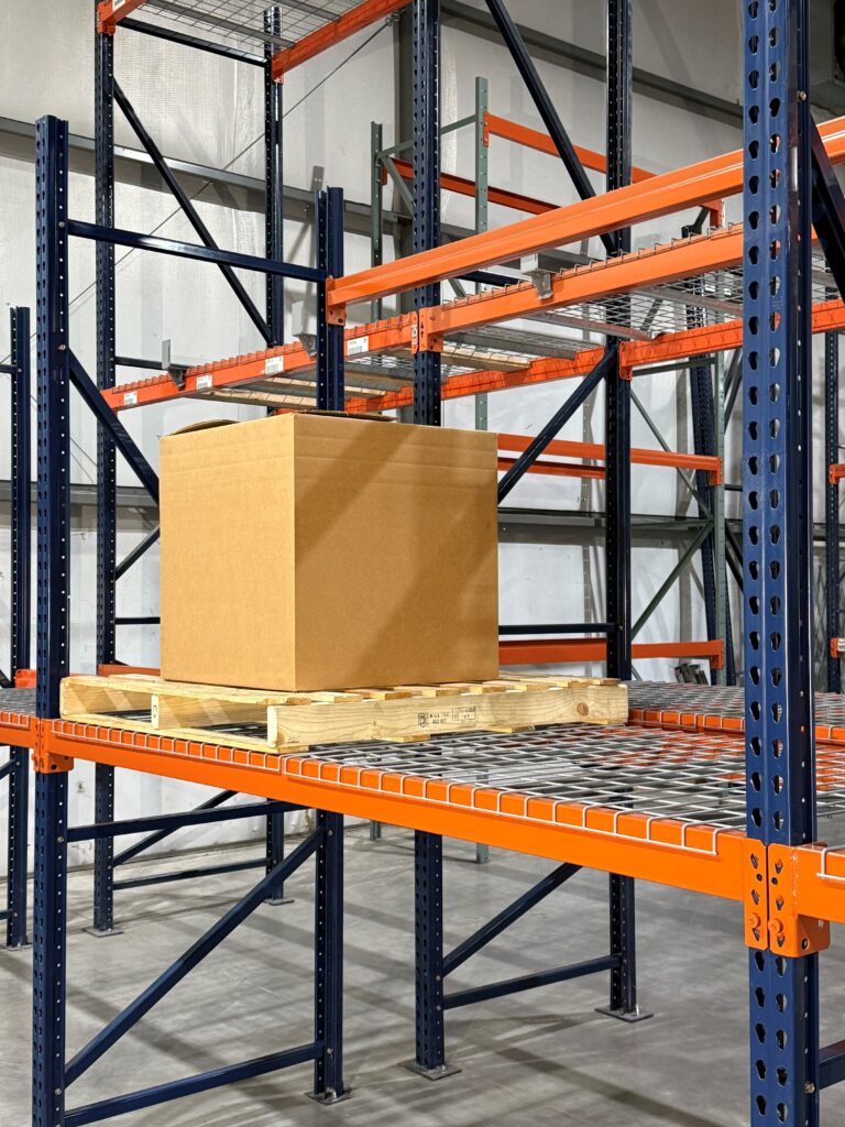 Pallet on Wire Decking