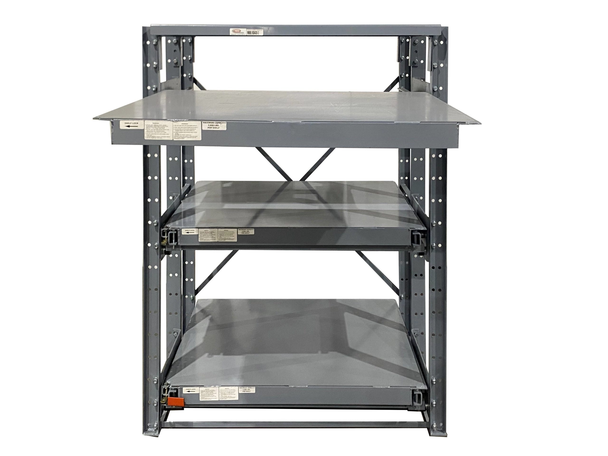 MAXIMUM Adjustable 4-Shelf Heavy Duty Steel Metal Storage Rack