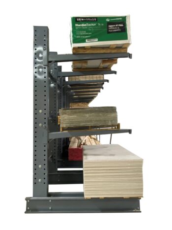 Single Sided Cantilever Lumber Rack Side View