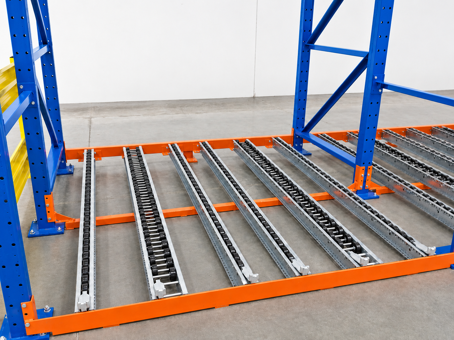 Structural Pallet Flow Rack Lanes Structural Pallet Flow Rack Lanes