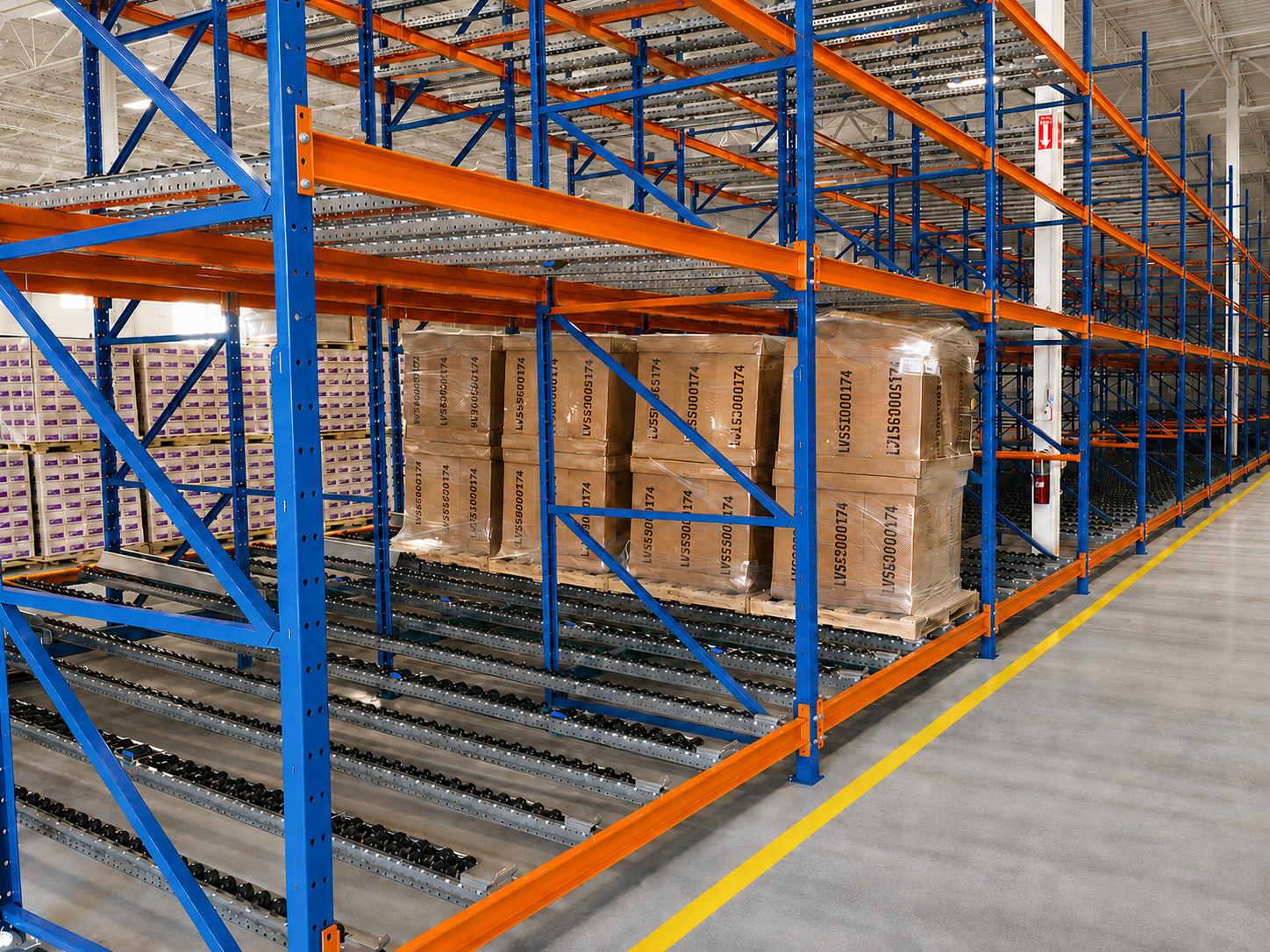Structural Pallet Flow Racking Structural Pallet Flow Racking