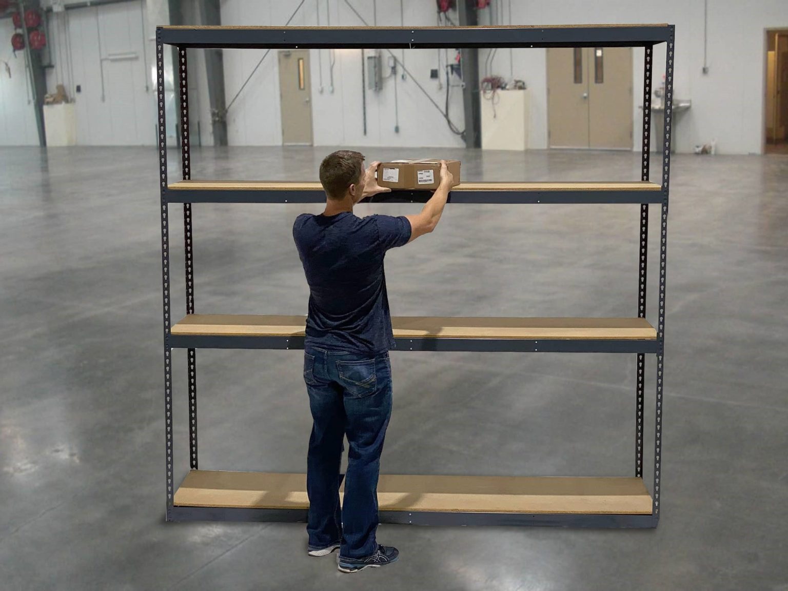 Boltless Warehouse Shelving Rivet Rack Shelving