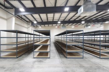 Boltless Shelving with Particle Board Decking Photo