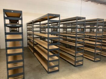 Boltless Shelving with Particle Board Decks