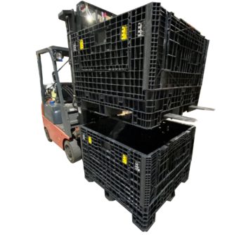 Collapsble Bulk Container Stacked with Forklift