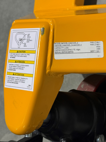 Pallet Truck Hydraulic Pump Specs