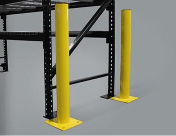 Safety Bollards to Protect Pallet Rack Uprights