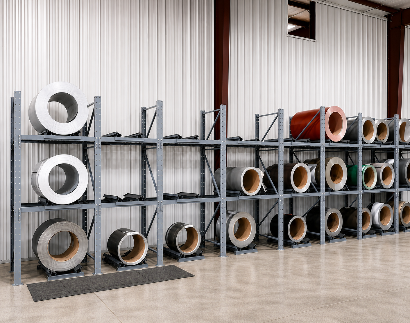 Structural Steel Coil Storage Racks Picture Structural Steel Coil Storage Racks Picture
