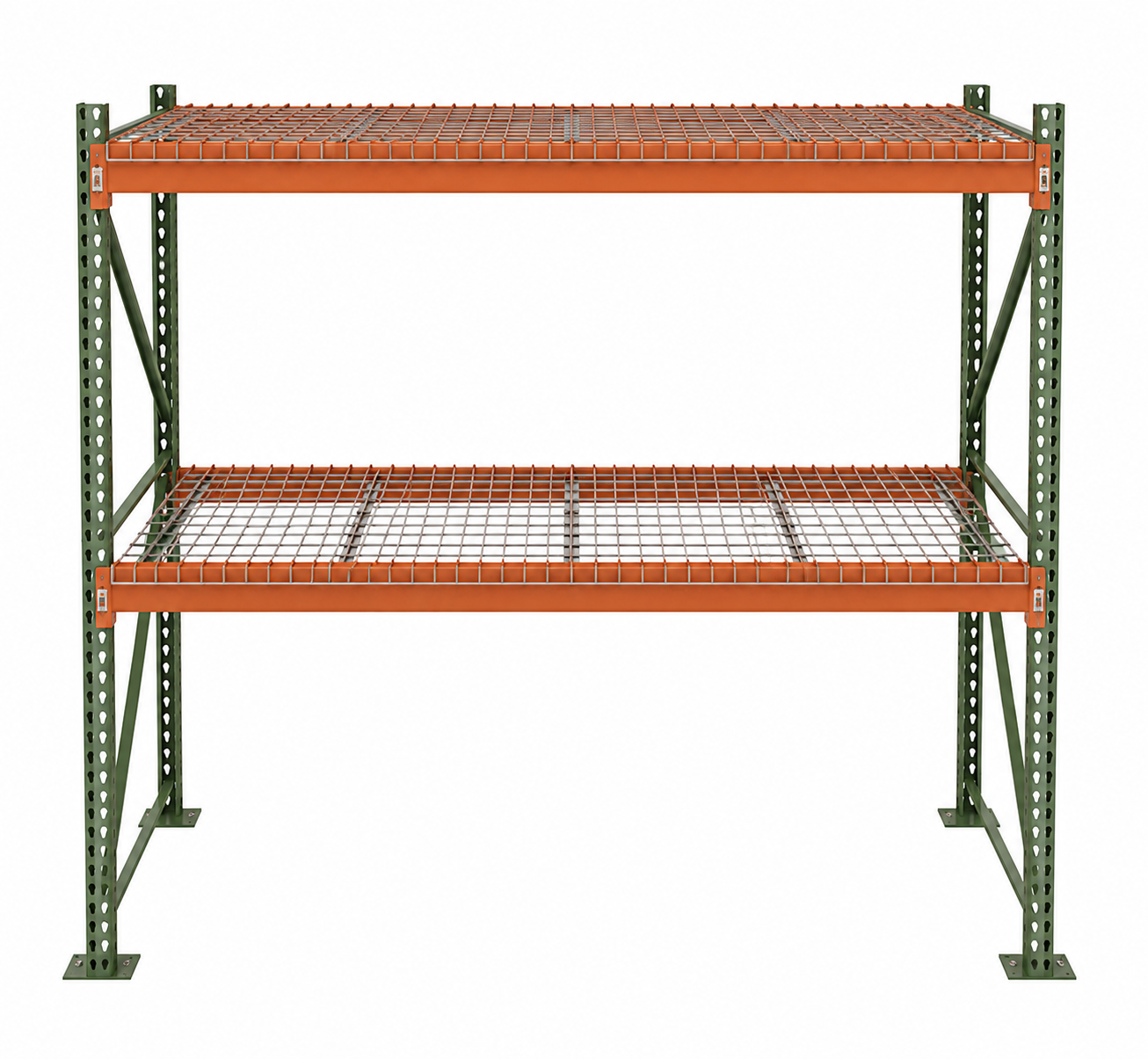 Teardrop Pallet Rack with Wire Decking Picture Teardrop Pallet Rack with Wire Decking Picture