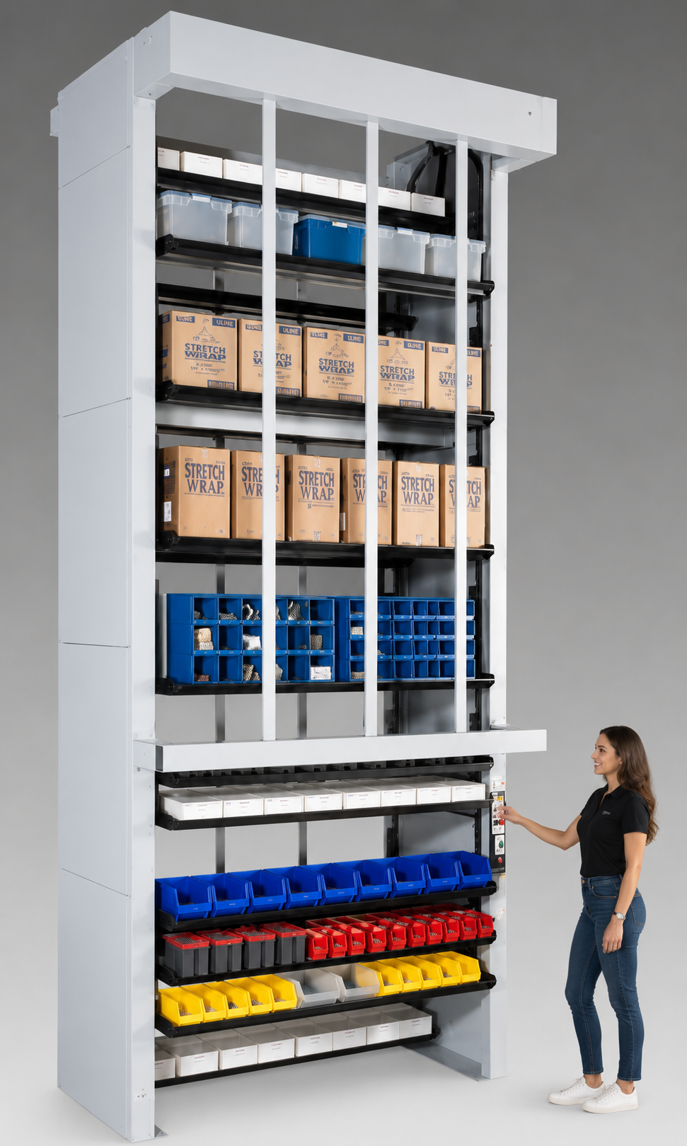 Vertical Carousel with Shelves | Tray Carousel