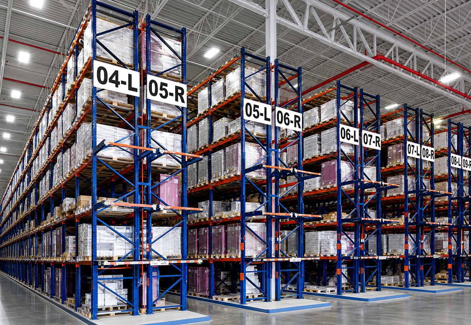 Very Narrow Aisle Pallet Rack Very Narrow Aisle Pallet Rack