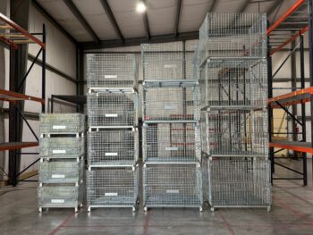 Junior Medium Senior Extra Large Wire Baskets Stacked 4 High