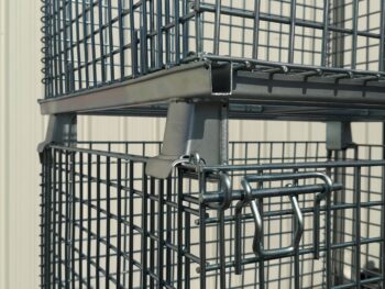 Wire Baskets Stacking Feet Locking Latch