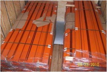 Truckload of teardrop beams