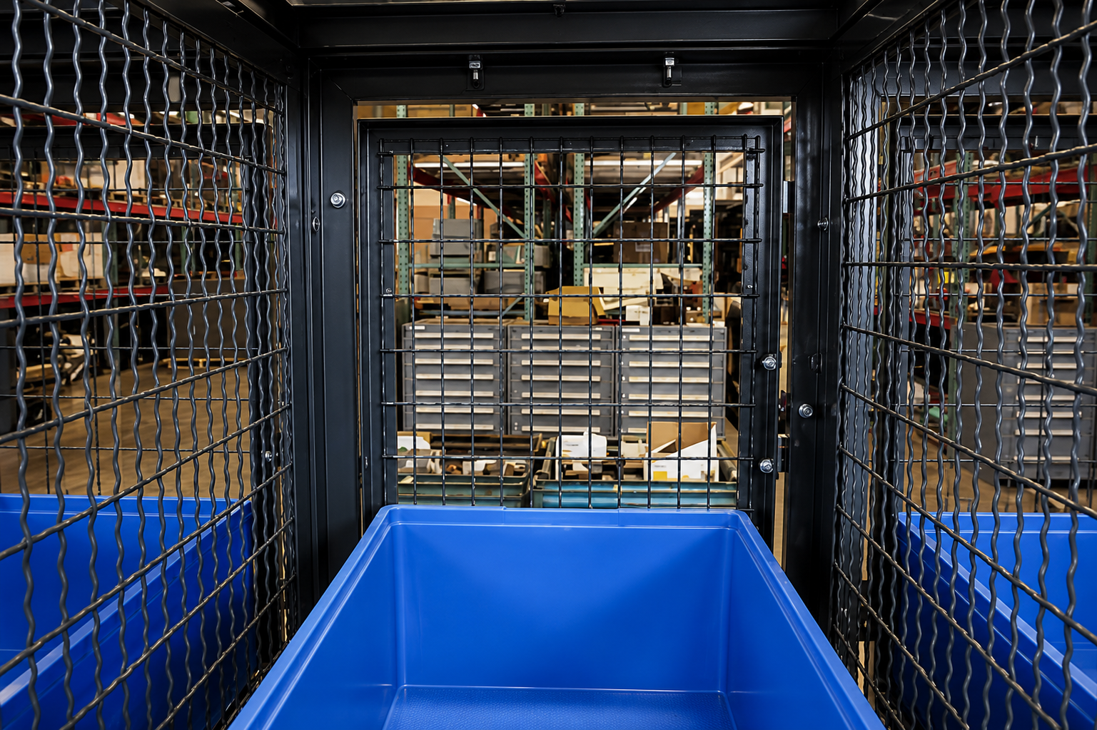 Technician Storage Lockers with Plastic Totes Technician Storage Lockers with Plastic Totes