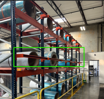 Coil Rack Backstop Beam