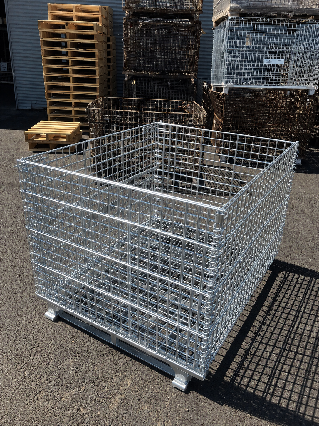 Heavy Duty Wire Container Double Wire Mesh Sides Heavy Duty Wire Container Double Wire Mesh Sides