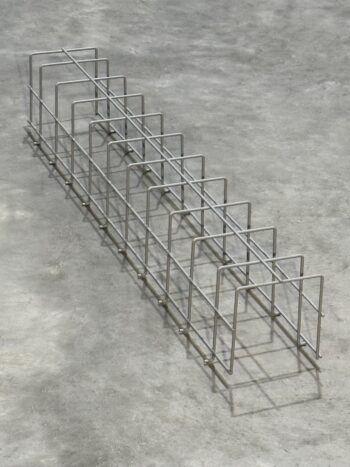 6 Inch Wide x 4 inch High Flue Space Shelf DIvider Pic