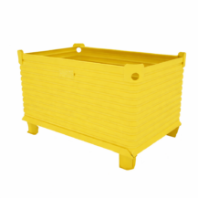 Corrugated Steel Scrap Tub with Hoisting Lugs