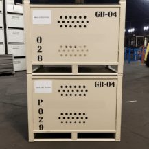 Steel Foundry Containers with Perforated Sides for Hot Castings