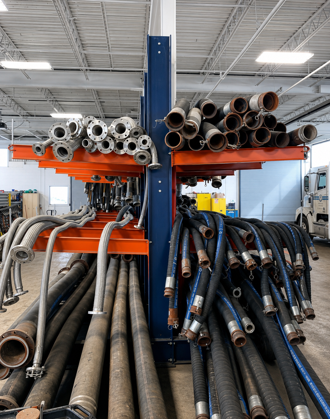 Double Sided Cantlever Industrial Hose Storage Rack Double Sided Cantlever Industrial Hose Storage Rack