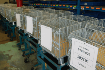 Half Size Junior Wire Containers
