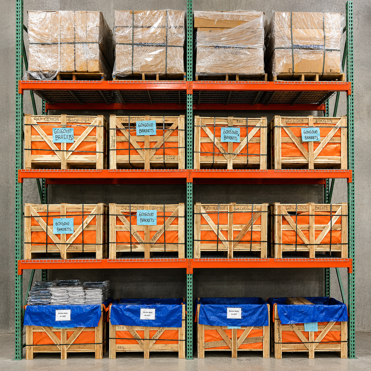 Interlake Teardrop Pallet Rack Picture Interlake Teardrop Pallet Rack Picture