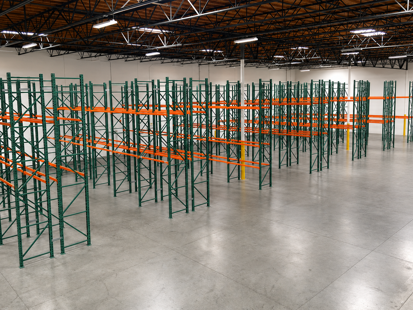 Teardrop Pallet Racking Back to Back Rows Teardrop Pallet Racking Back to Back Rows