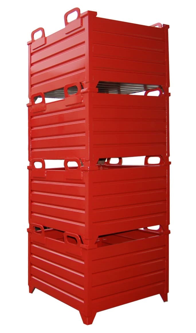 Corrugated Steel Containers with Crane Lifting Lugs