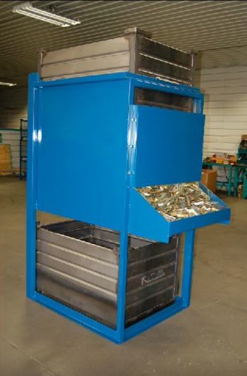 Gravity Feed Stand for Drop Bottom Steel Containers